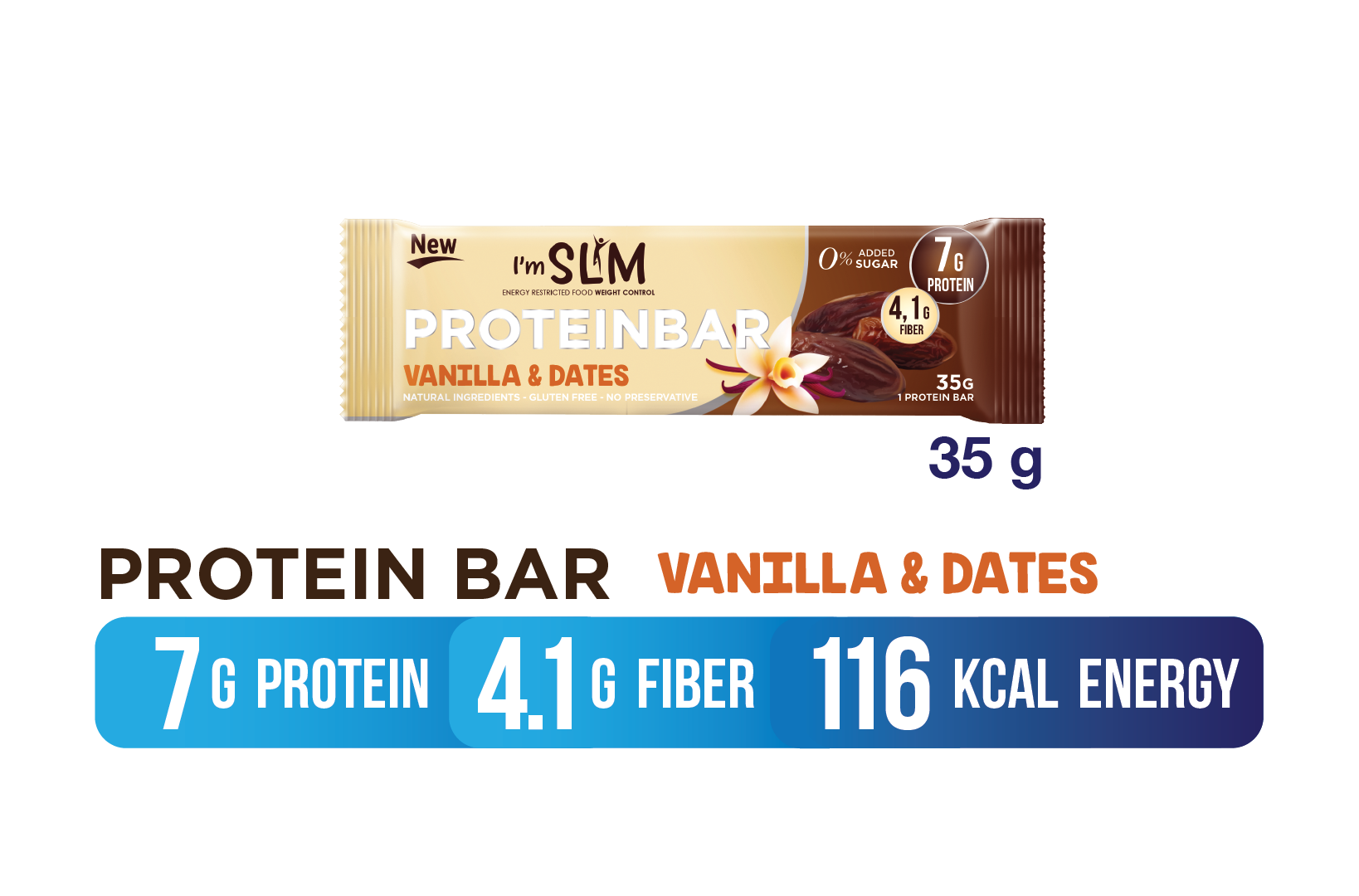 PROTEIN BAR ( VANILLA & DATES)