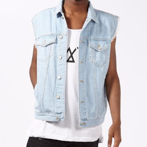 Denim Gilet – Bleach Wash