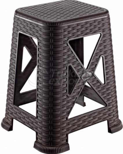 POLY RATTAN STOOL