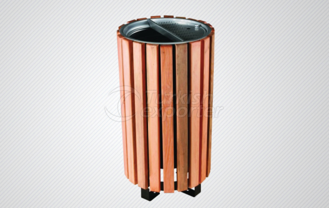 Wood Outdoor Bin