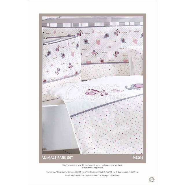 Sleeping Set Animals Pembe
