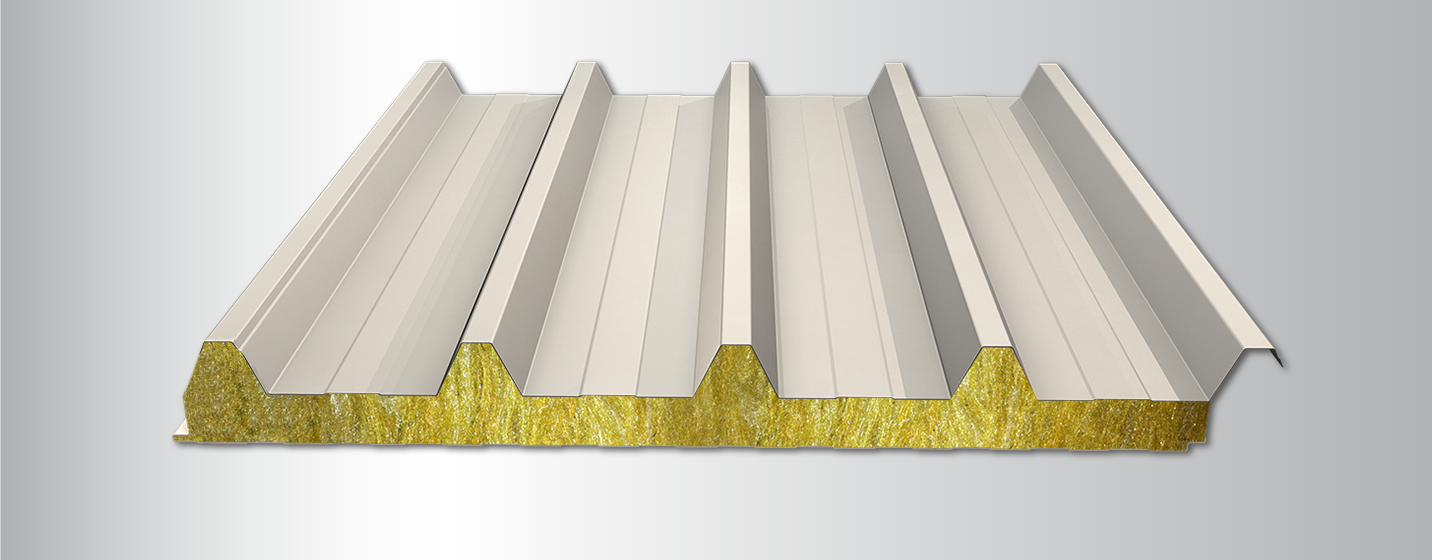 Roof Panels - 5 Ribs Rockwool