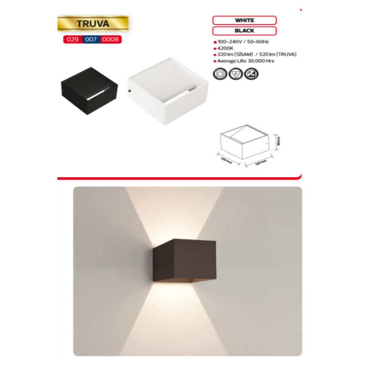 Led Wall Light - Truva