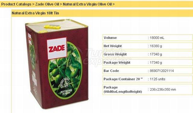 Natural Extra Virgin 18 lt Tin