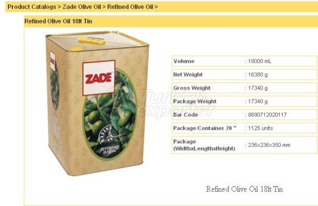 Refined Olive Oil 18 lt Tin