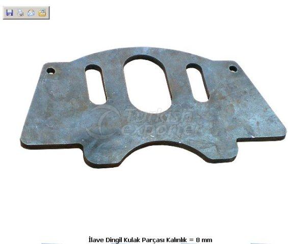 غيار اذن المحور بسمك 8 مم