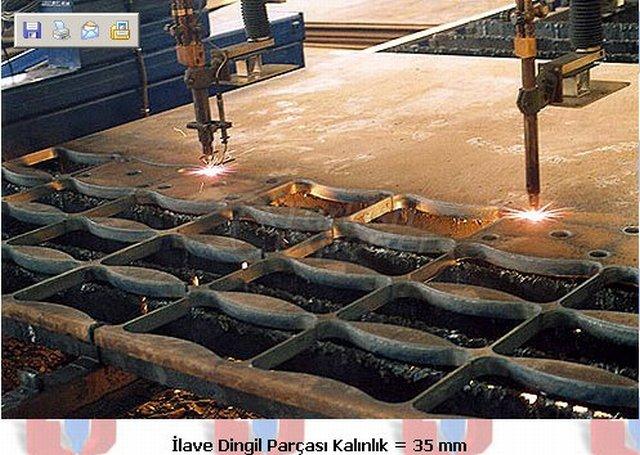 جزء من محور السيارة بسمك 35 مم