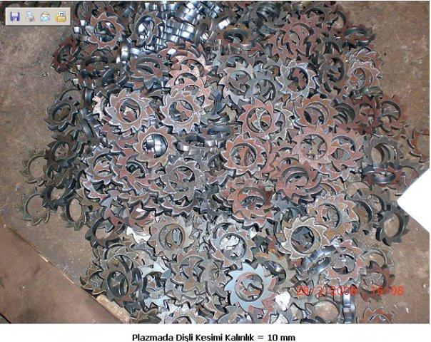 قطع باستعمال طريقة البلازما لسمك  mm 10