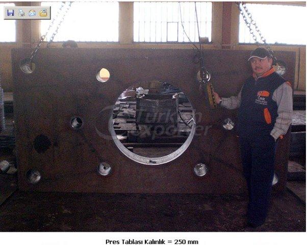 قطع لتحضير صينية البريس لسمك 250 mm