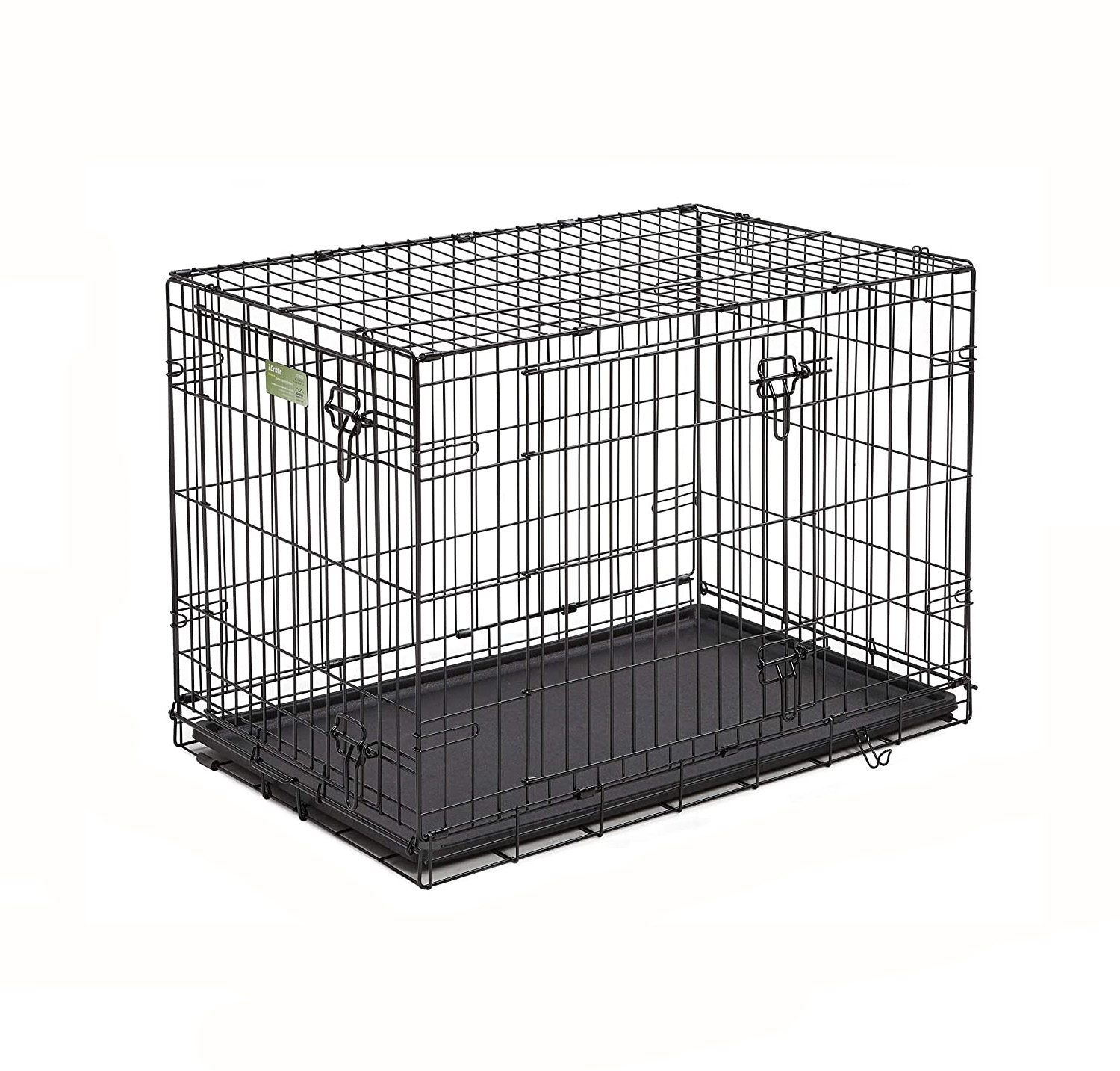 24x18”  Folding Metal Dog Crate Side door and front door