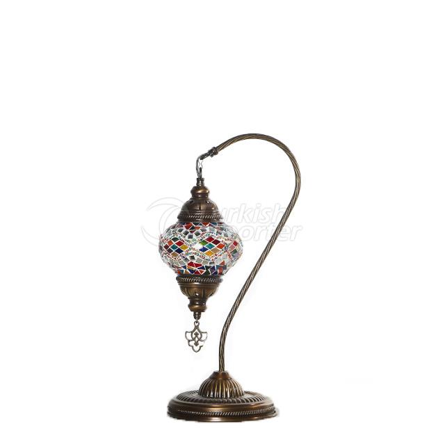 No2 Swan Neck Mosaic Table Lamp