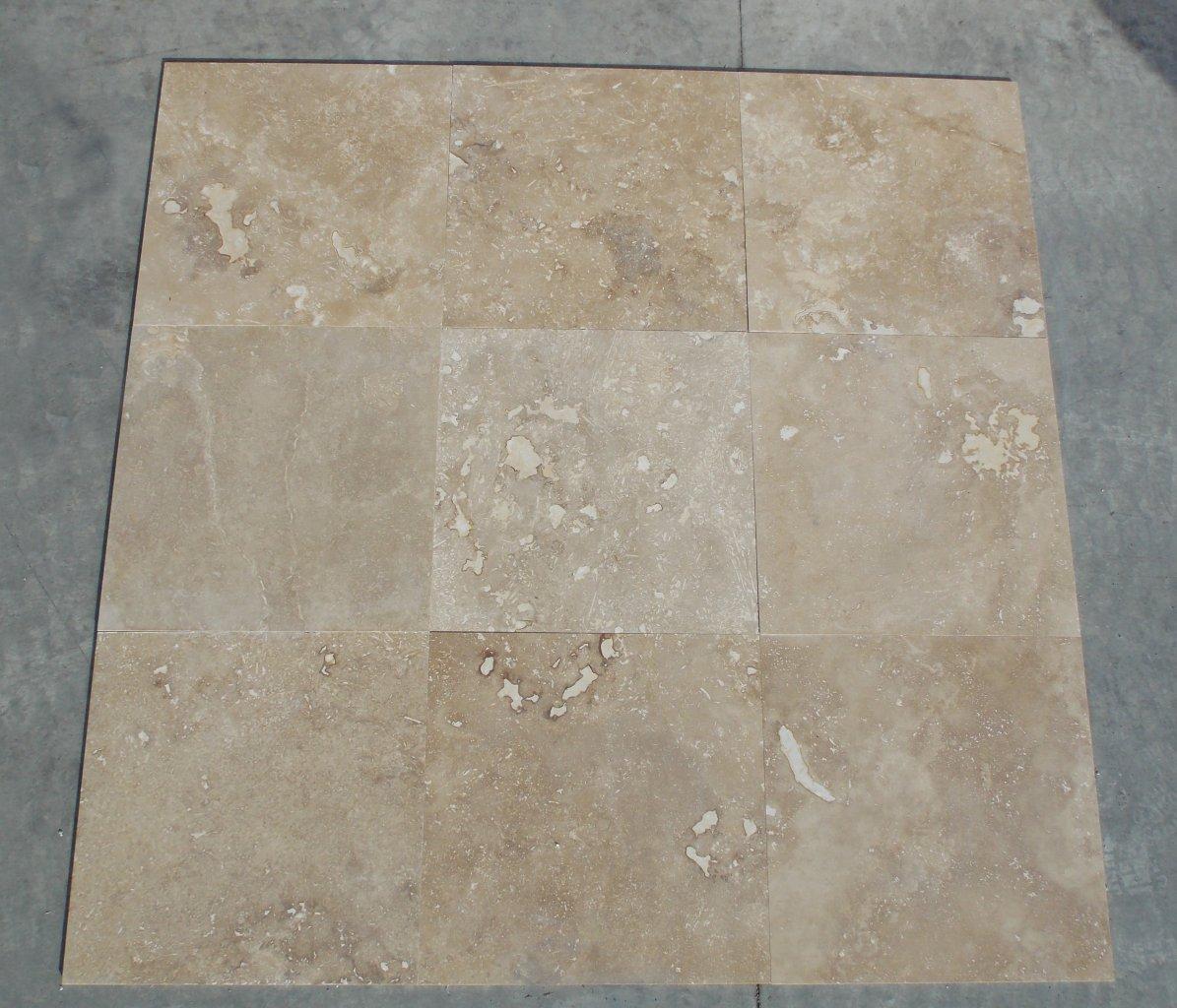 Honed and Filled Travertine Tiles