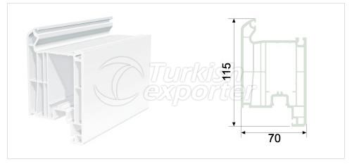 PVC İçe Açılır Kilitli Kapı Profili