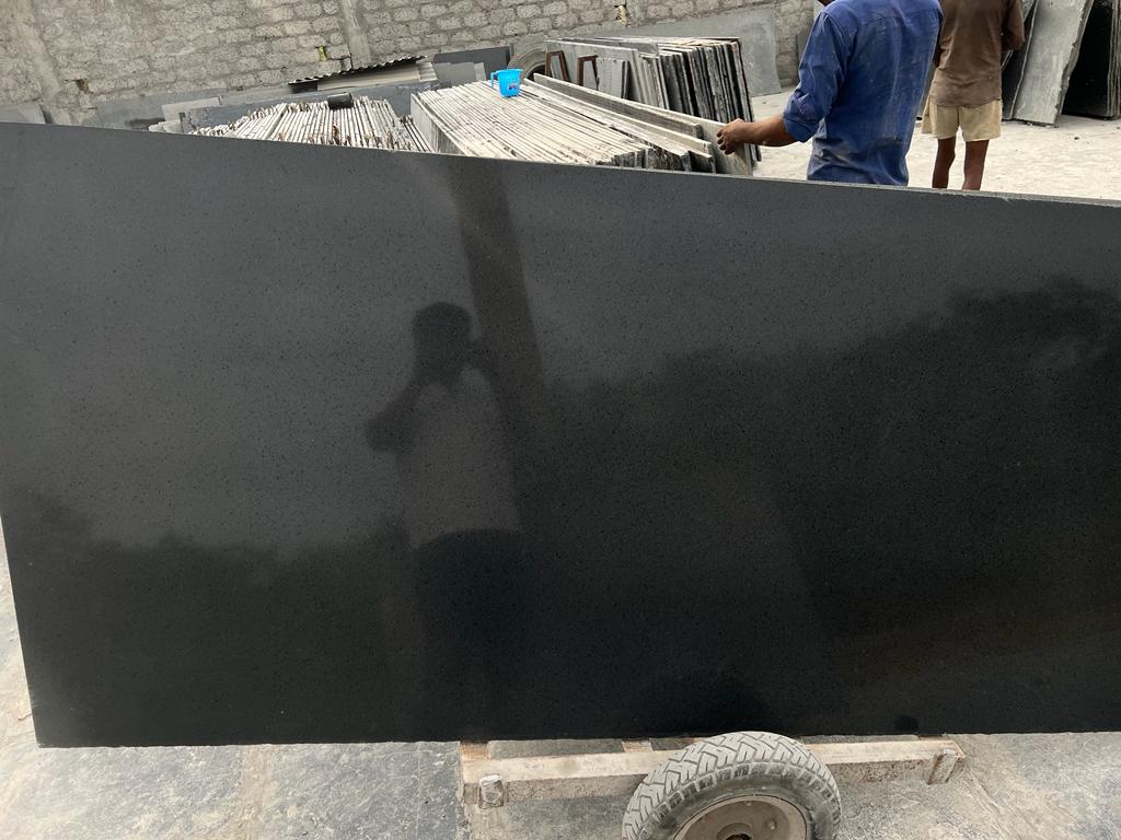 Absolute Black Granite slabs