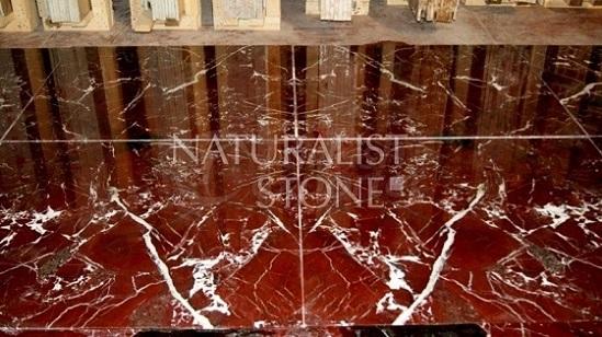 Rosso Levanto Bookmatched Marble