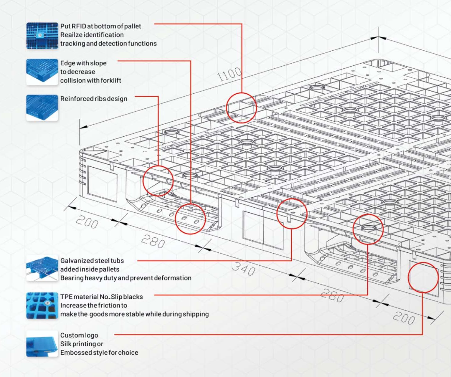 Plastic pallets