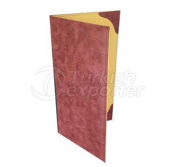 Suede Burgundy Menu Cover