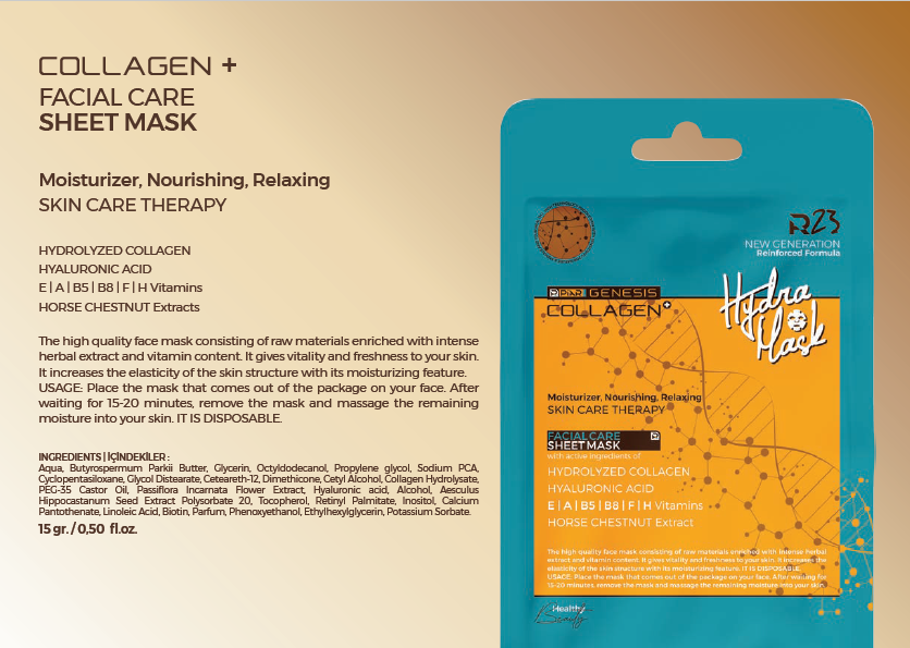 COLLAGEN + FACIAL CARE SHEET MASK