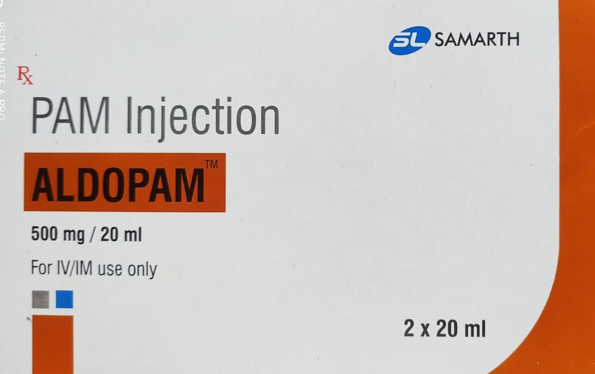 Pralidoxime (500mg) Injection, Aldopam Injection