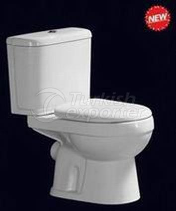 Washdown Two-piece Toilet，P-trap