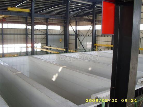 Hot dip galvanizing plant