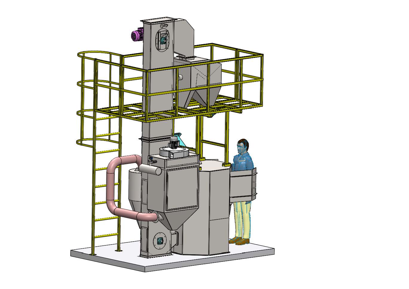 Rotary Table Blasting Machine