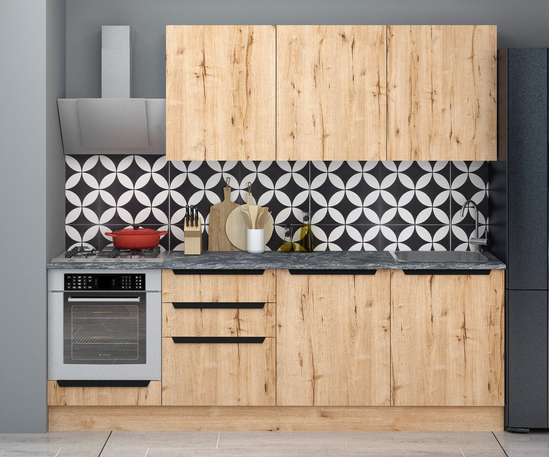 240 CM KITCHEN CABINET