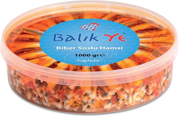MARINATED ANCHOVY WITH PEPPER SOUCE