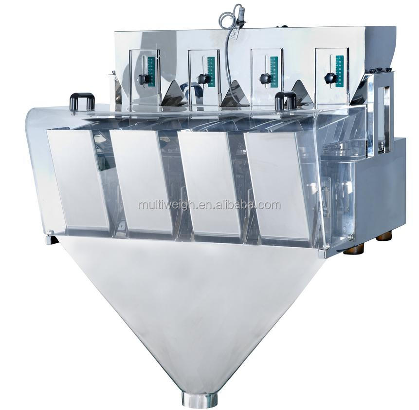 Four heads high speed linear weigher