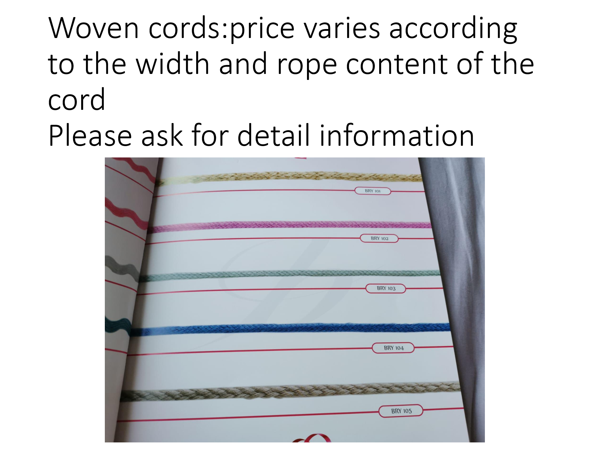 Woven Cords