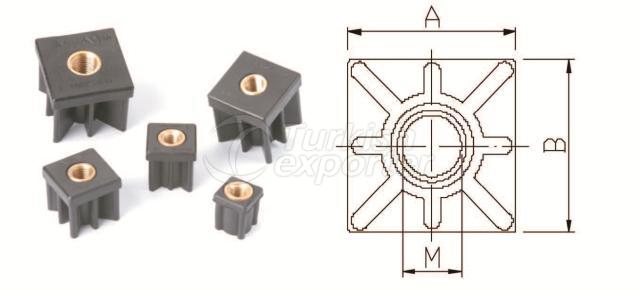 Square Profile Threated Tube End