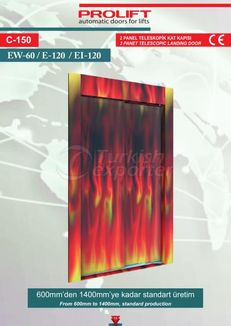 2PNL TLSCP. LANDING DOOR FIRE RES.