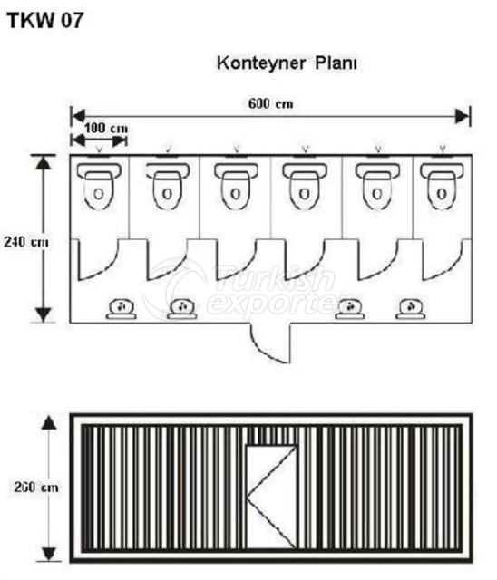 Wc - Shower Containers TKW07