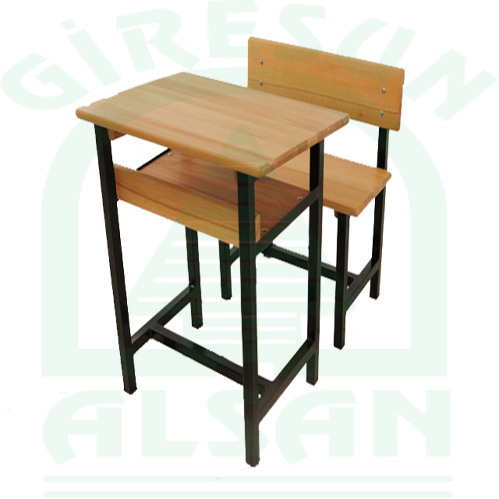 Single Classic Type Wooden School Desk