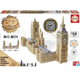 Rompecabezas adulto de Big Ben y Parliement 3D