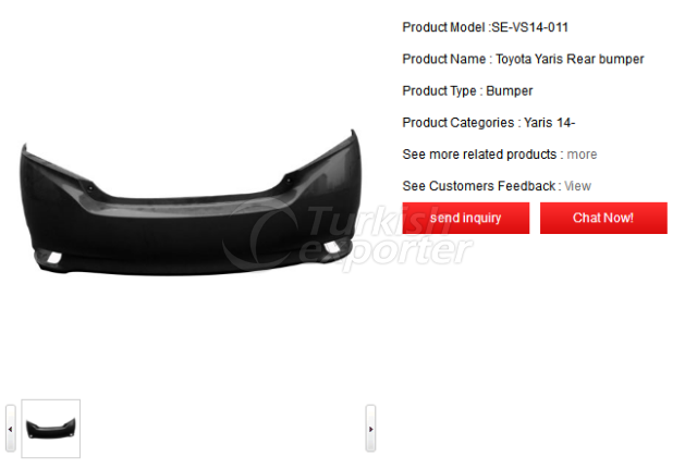 Toyota Yaris Rear bumper