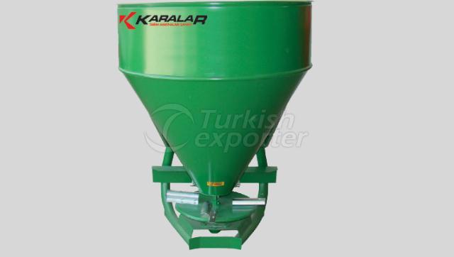 350 Litre Kapasiteli Tek Diskli Açık Ağız Gübre Serpme Makinesi