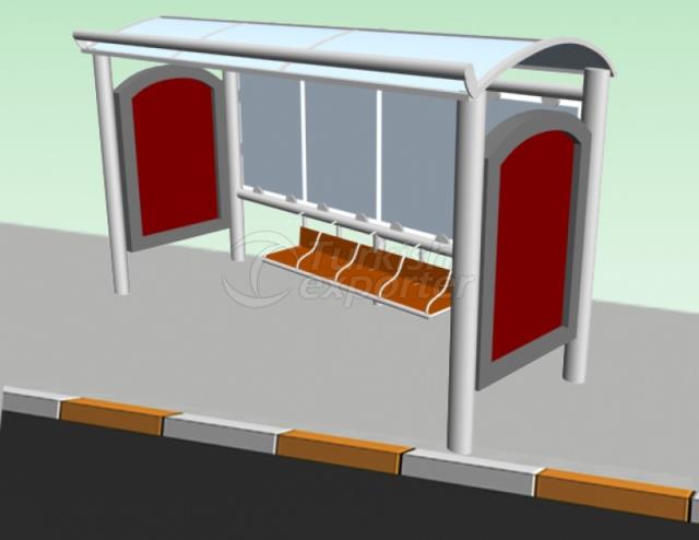 Double Billboard Bus Stops
