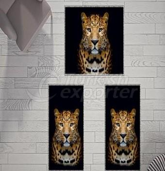 3D Velvet Matt Set-Leopard
