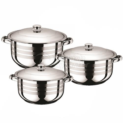 Royal Middle Steel Pot Set 20-22-24