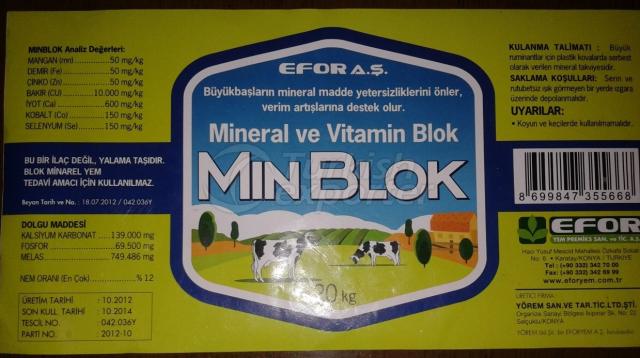 Minéral - Bloc de Vitamine