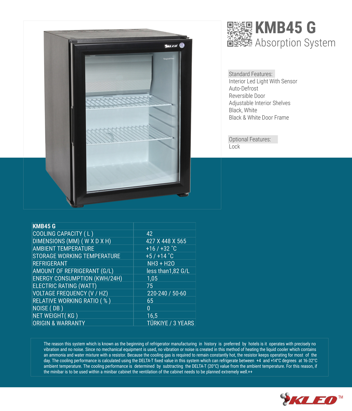 KMB45G MINIBAR 