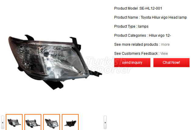 Toyota Hilux vigo Head lamp