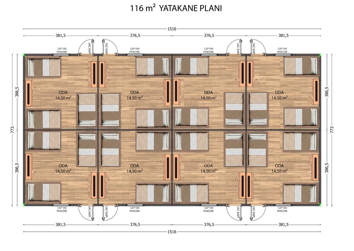 Prefabricated Dormitory Structures