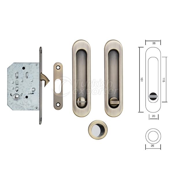 Handle With Mortise Lock S223 AB