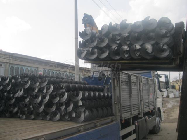 Steel and Chrome Spiral Leaf