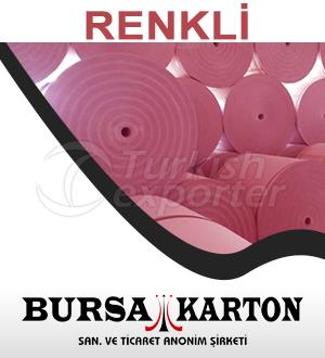 Gri Bobin Karton -Renkli