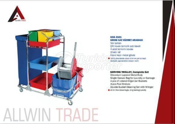 Serving Trolley Complete Set