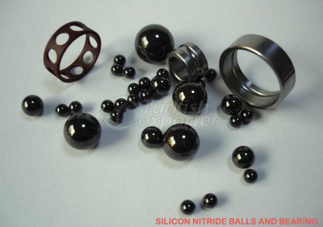 Ceramic ball and hybrid bearing