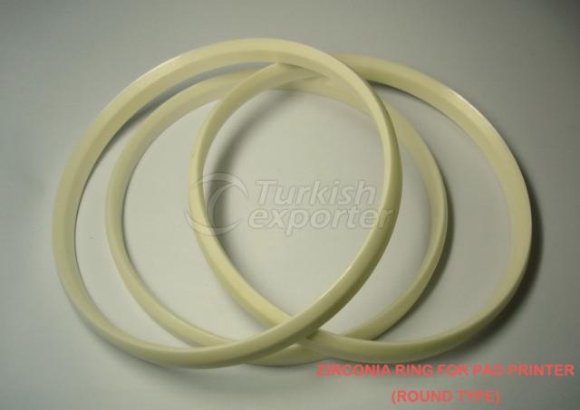 Ceramic ring for pad printer